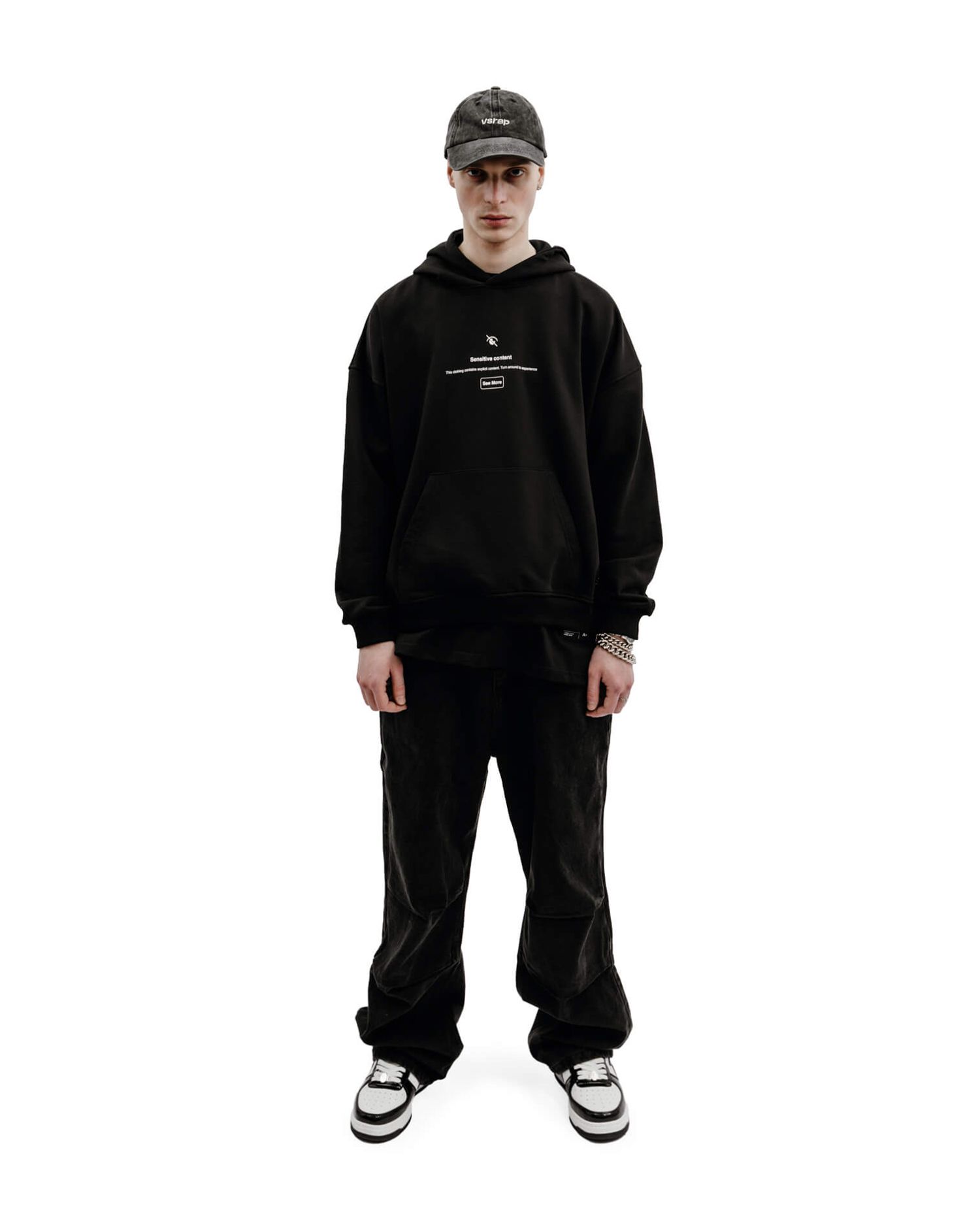 Худи "Sensitive content" black