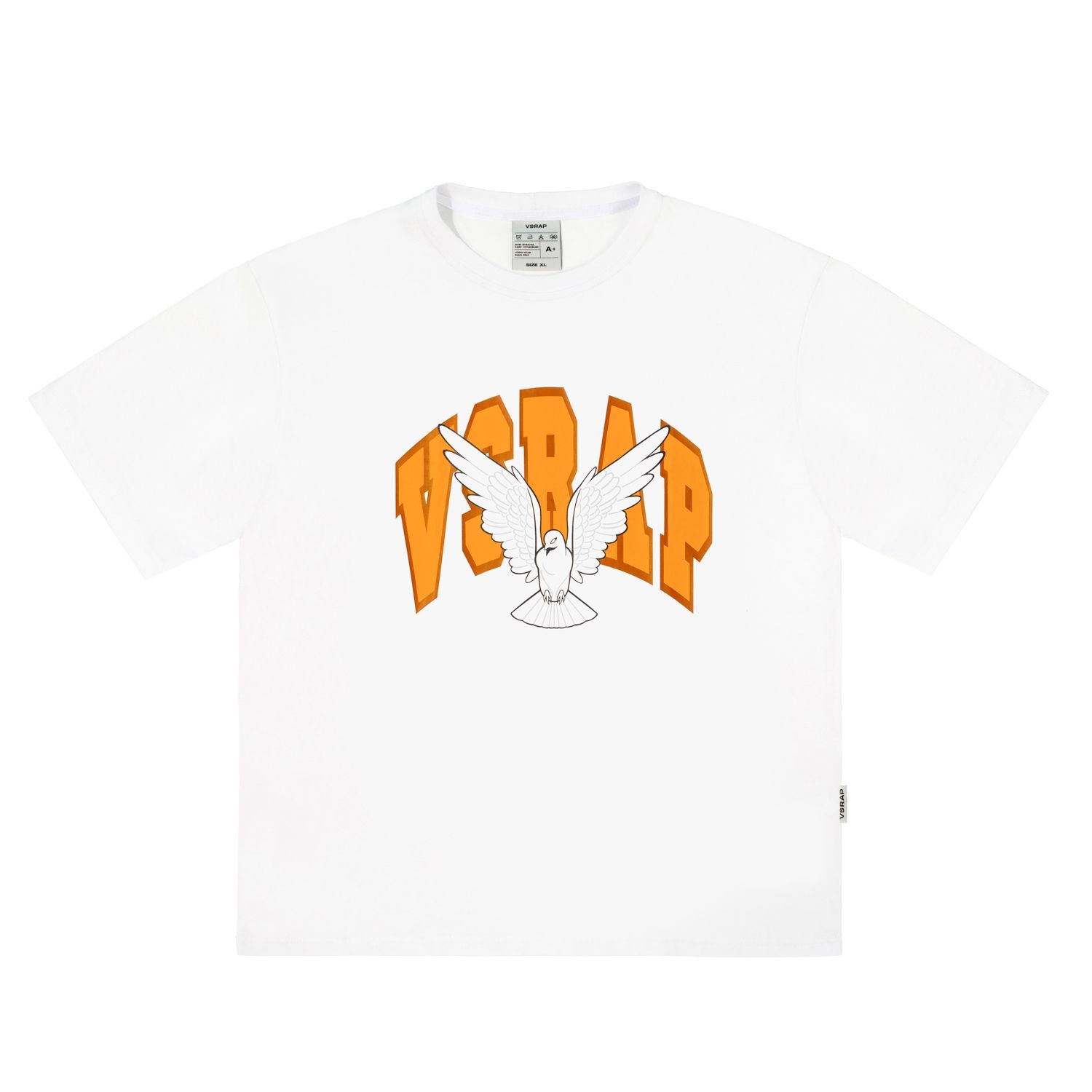 Футболка "vsrap pigeon" white