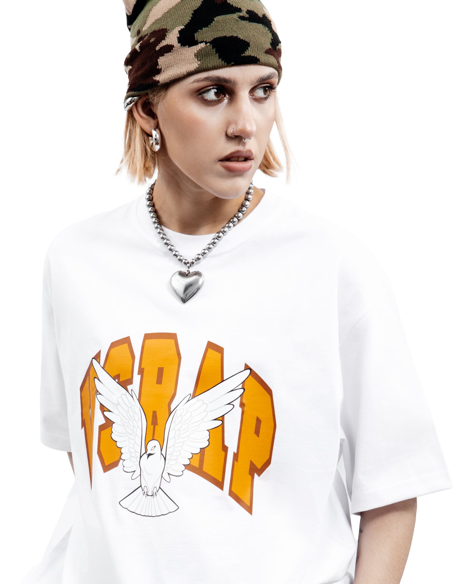 Футболка "vsrap pigeon" white