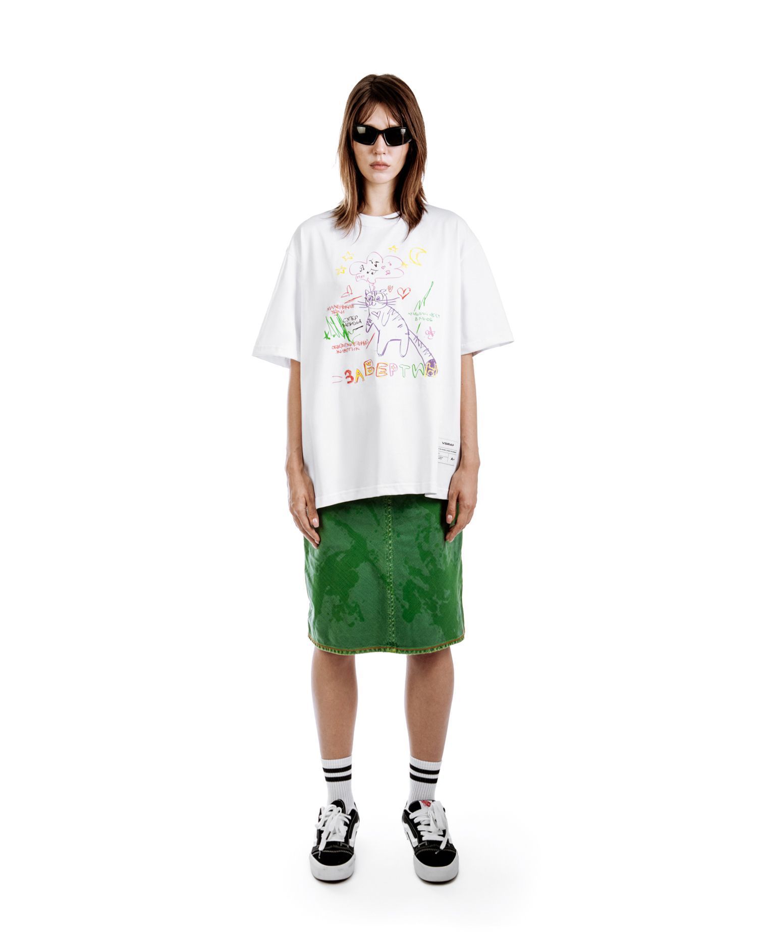 Футболка "Завертин" white