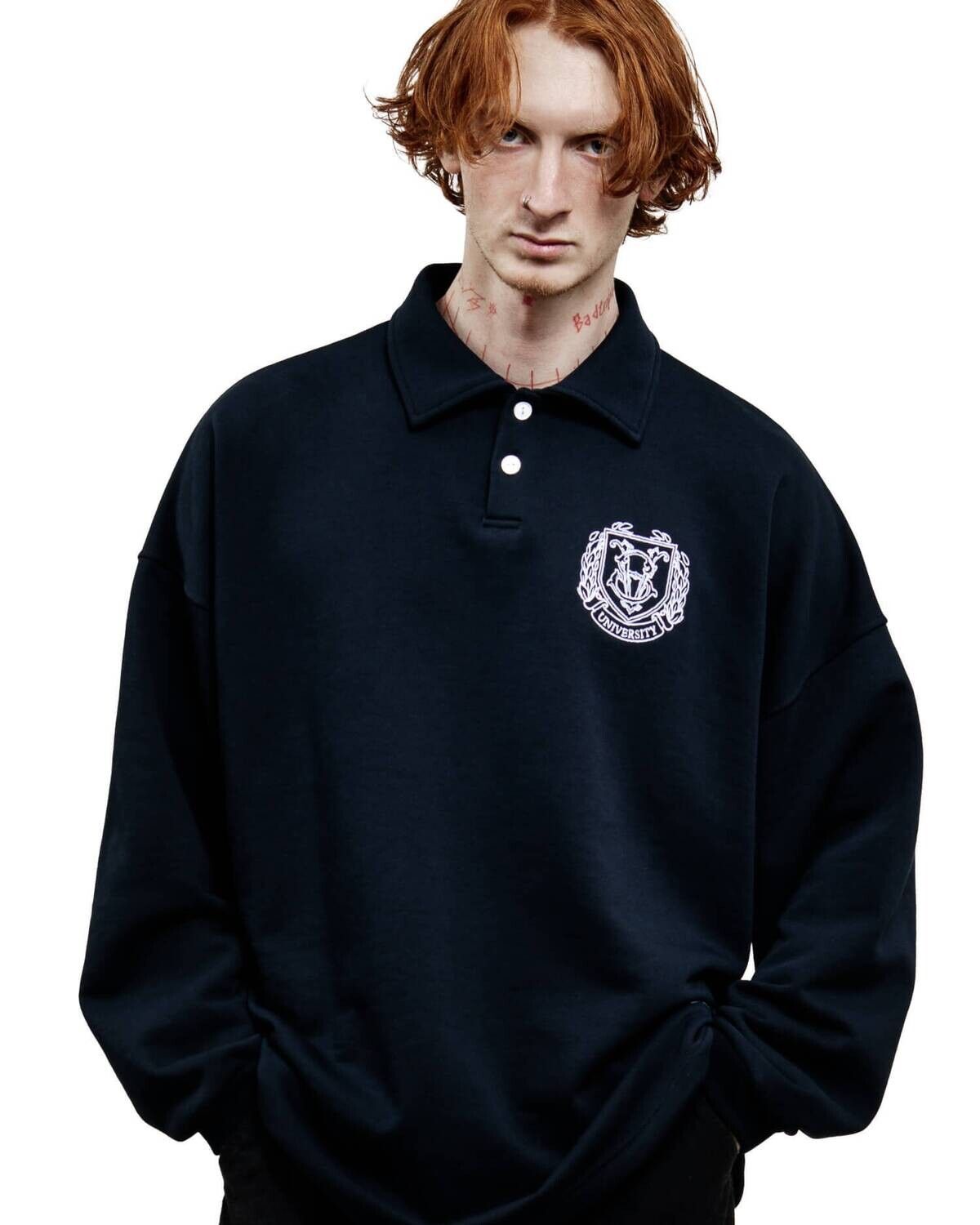 Поло "University" dark blue