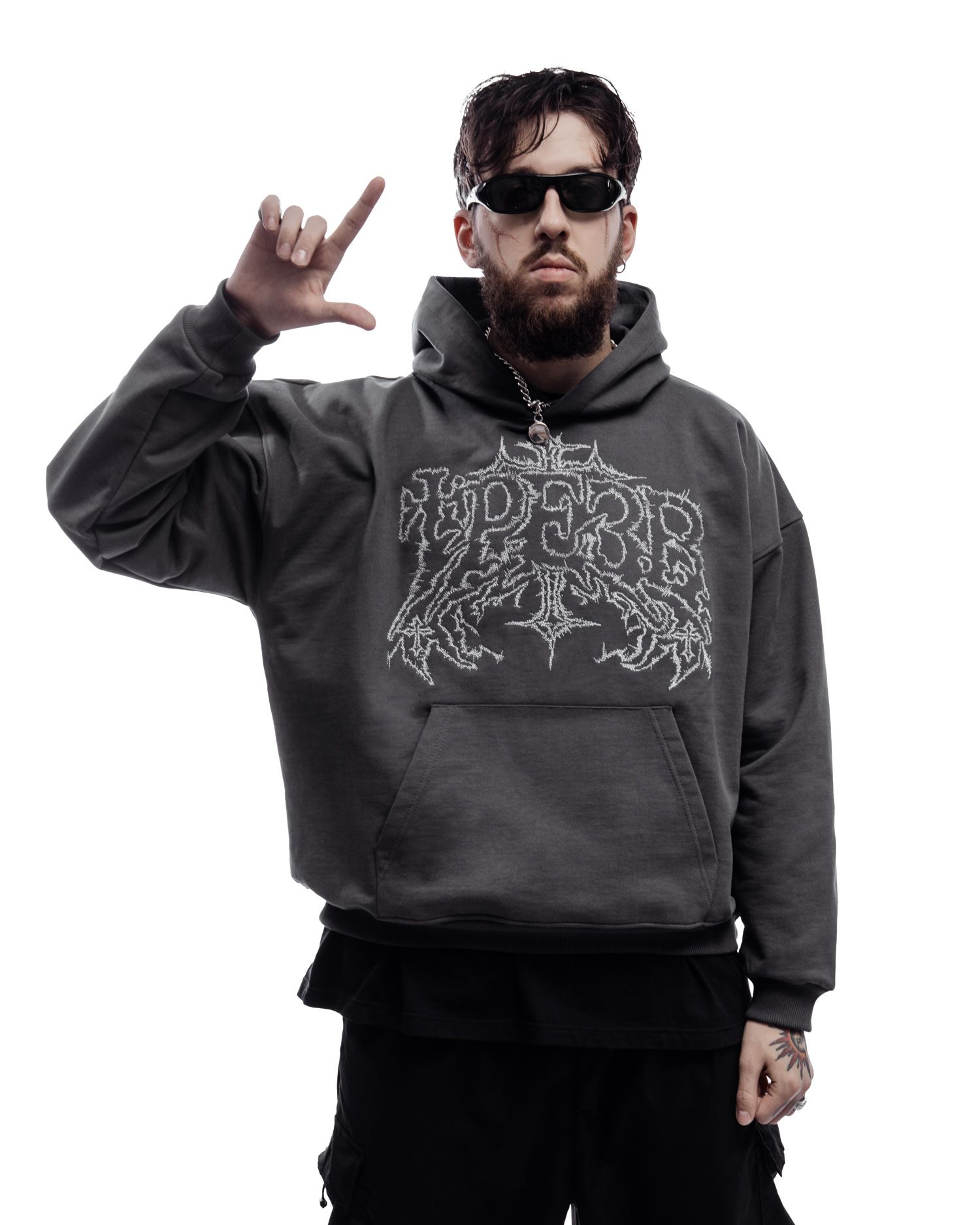 Худи "Трезв 2" grey