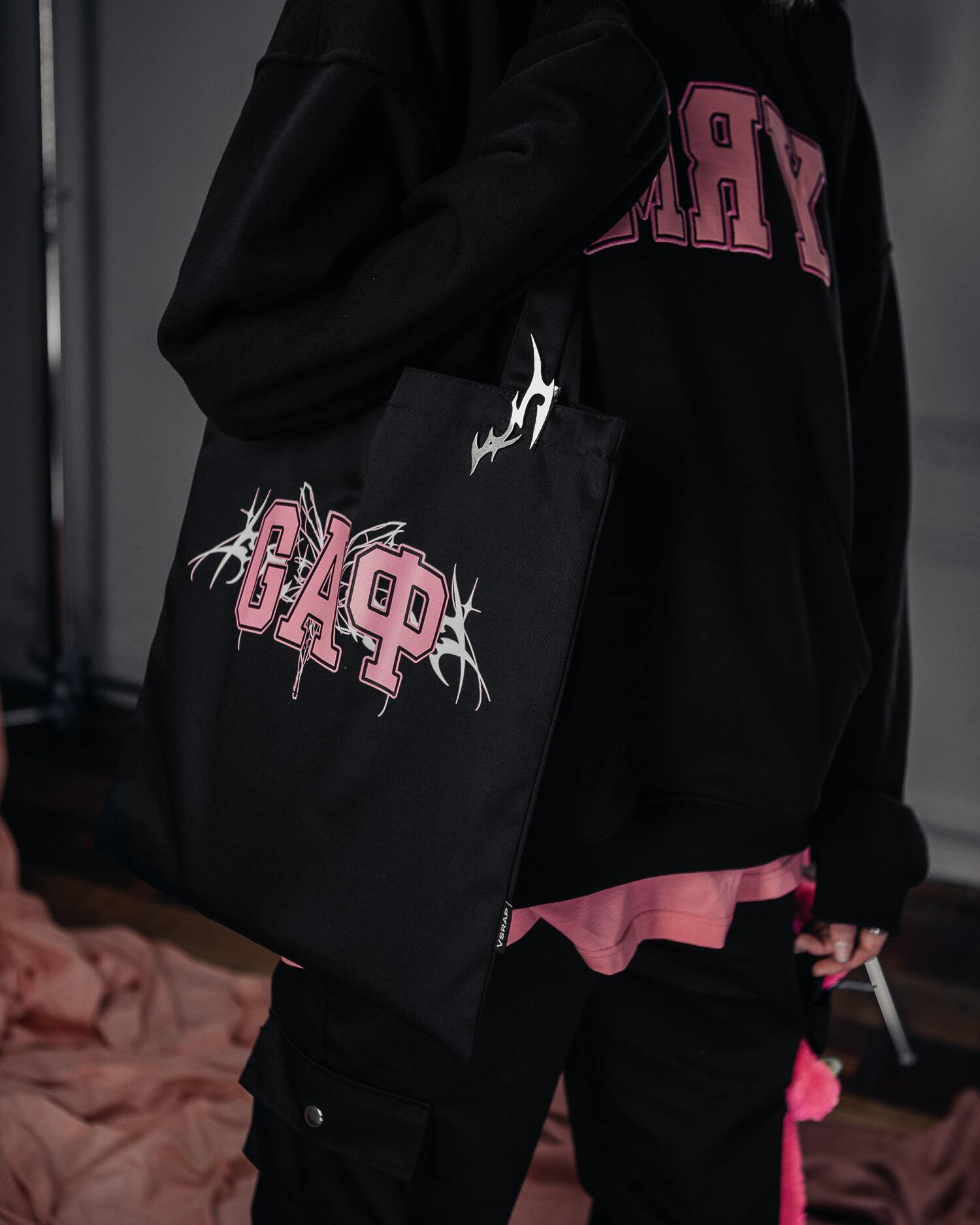 Шоппер "GAF" pink