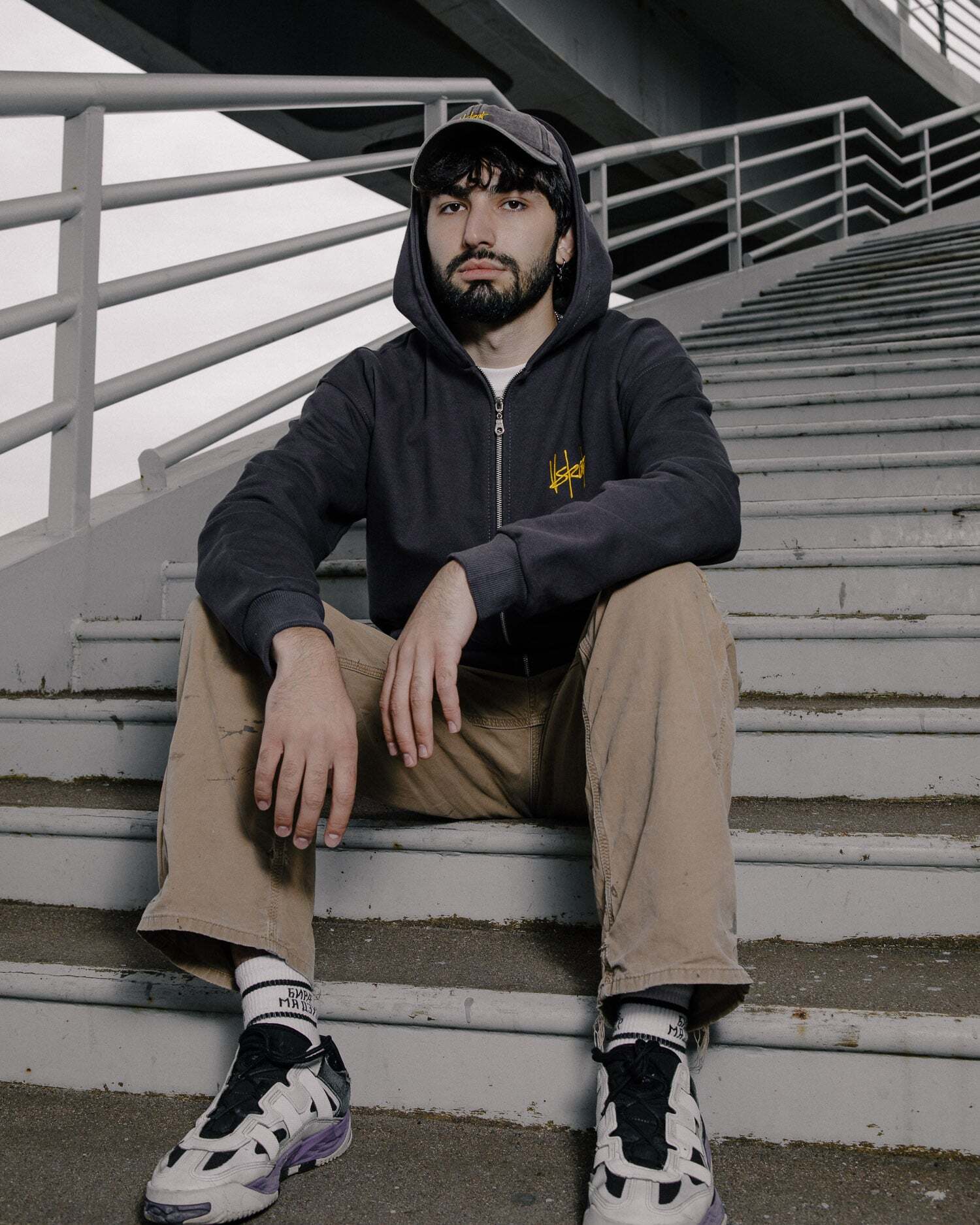 Кепка "VSRAP" brown / yellow tag