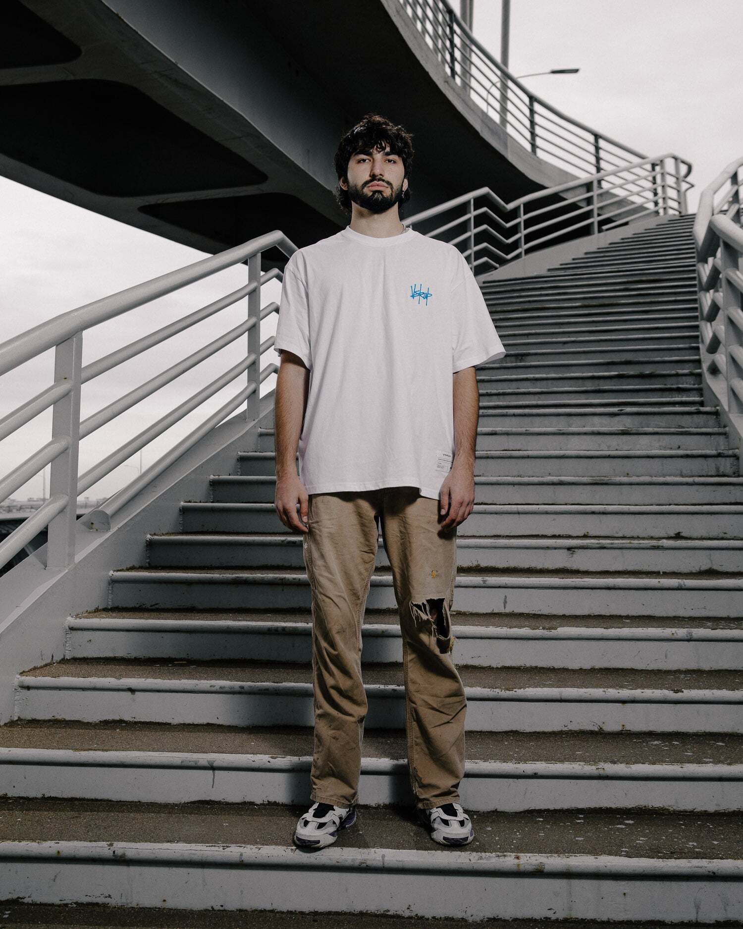 Футболка "VSRAP basic" tag logo / white