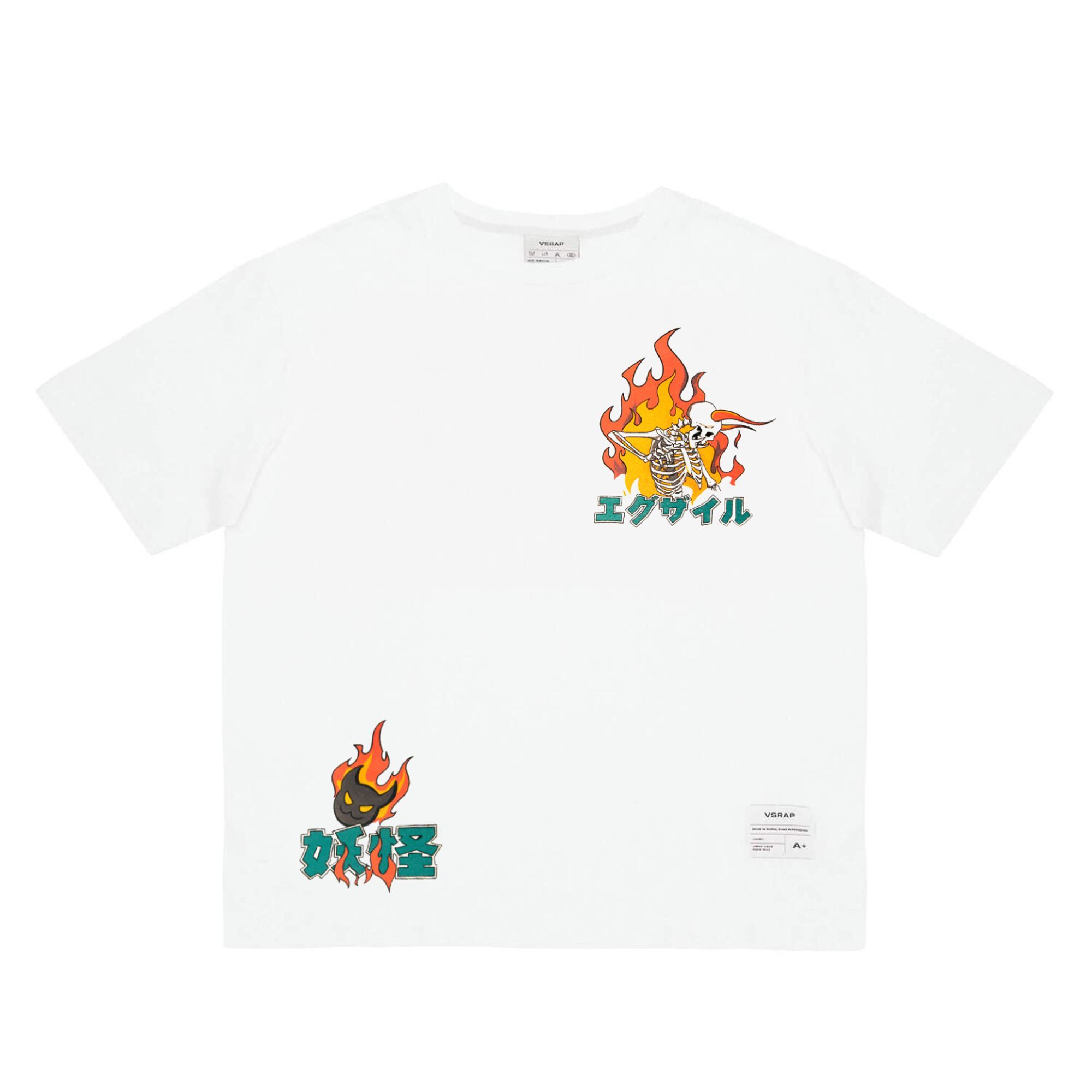 Футболка "Akuma" белая от Exile