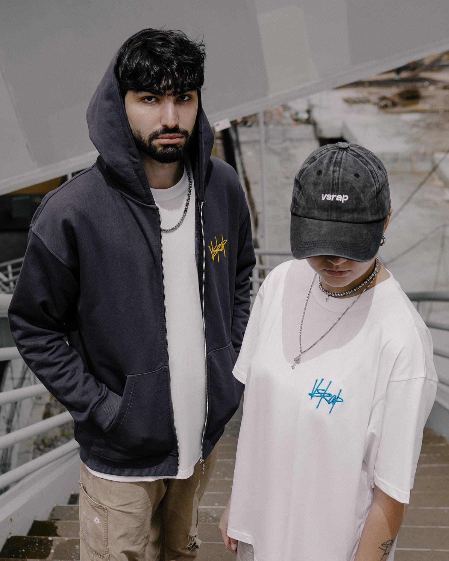 Футболка "VSRAP basic" tag logo / white