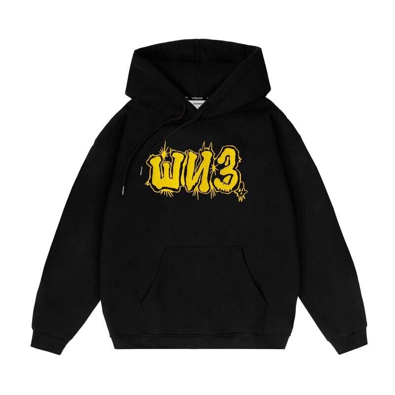 Худи "Шиз" black by ANTIHYPE X CUROMUSHKA