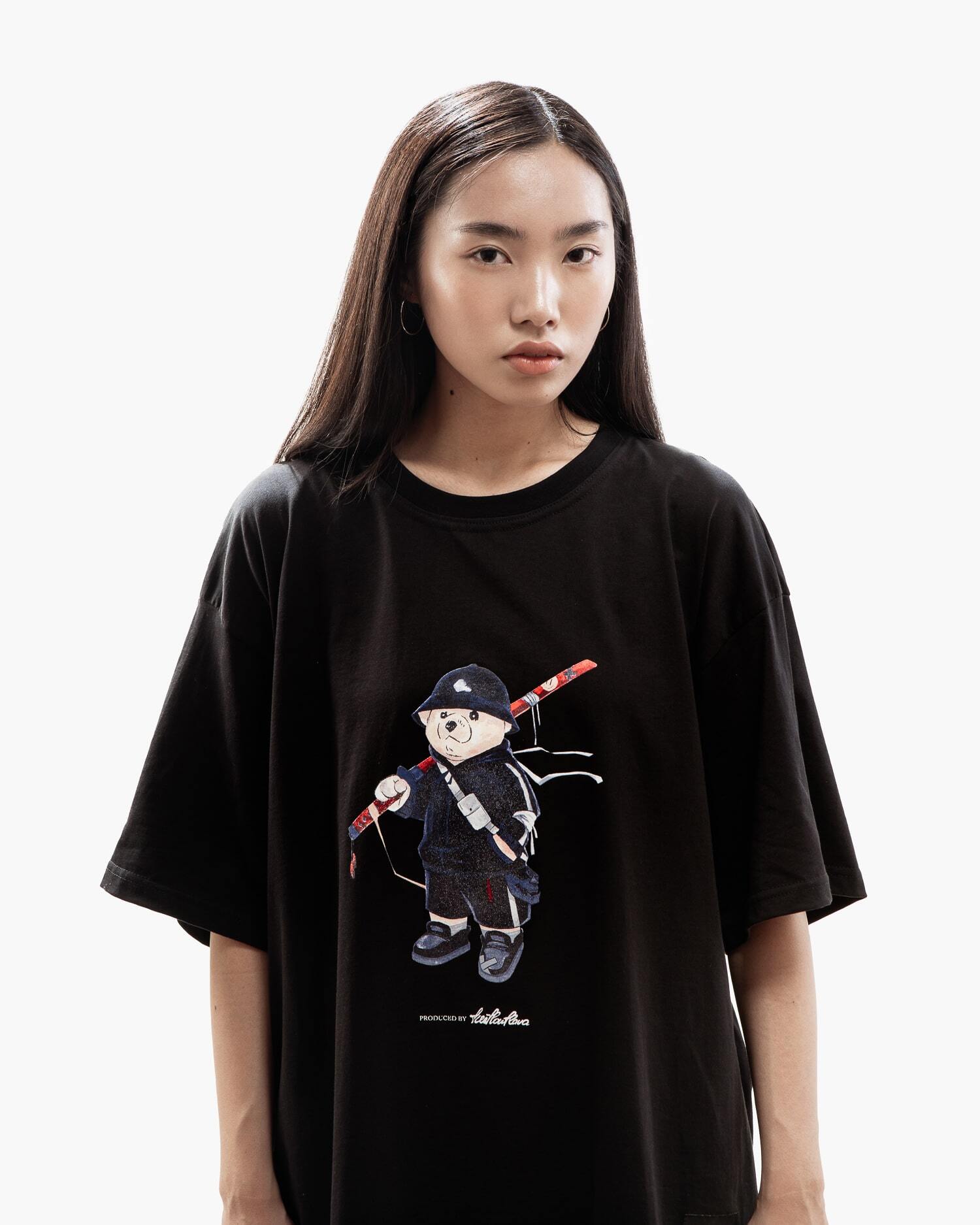 Футболка "Samurai Bear" black