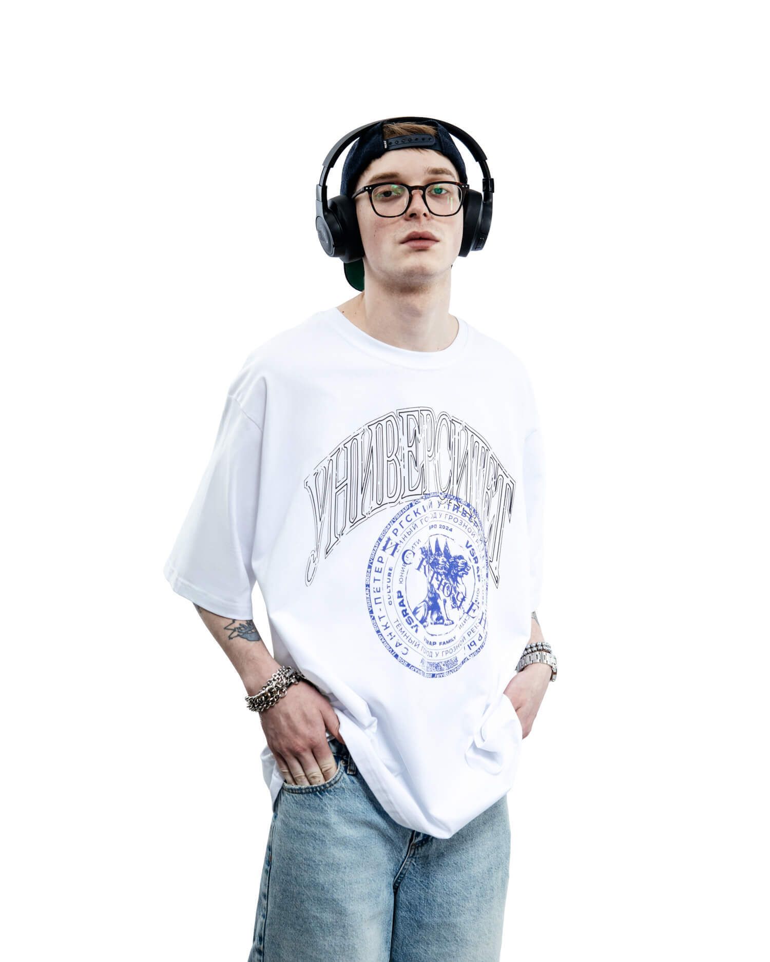 Футболка "Исключен" white