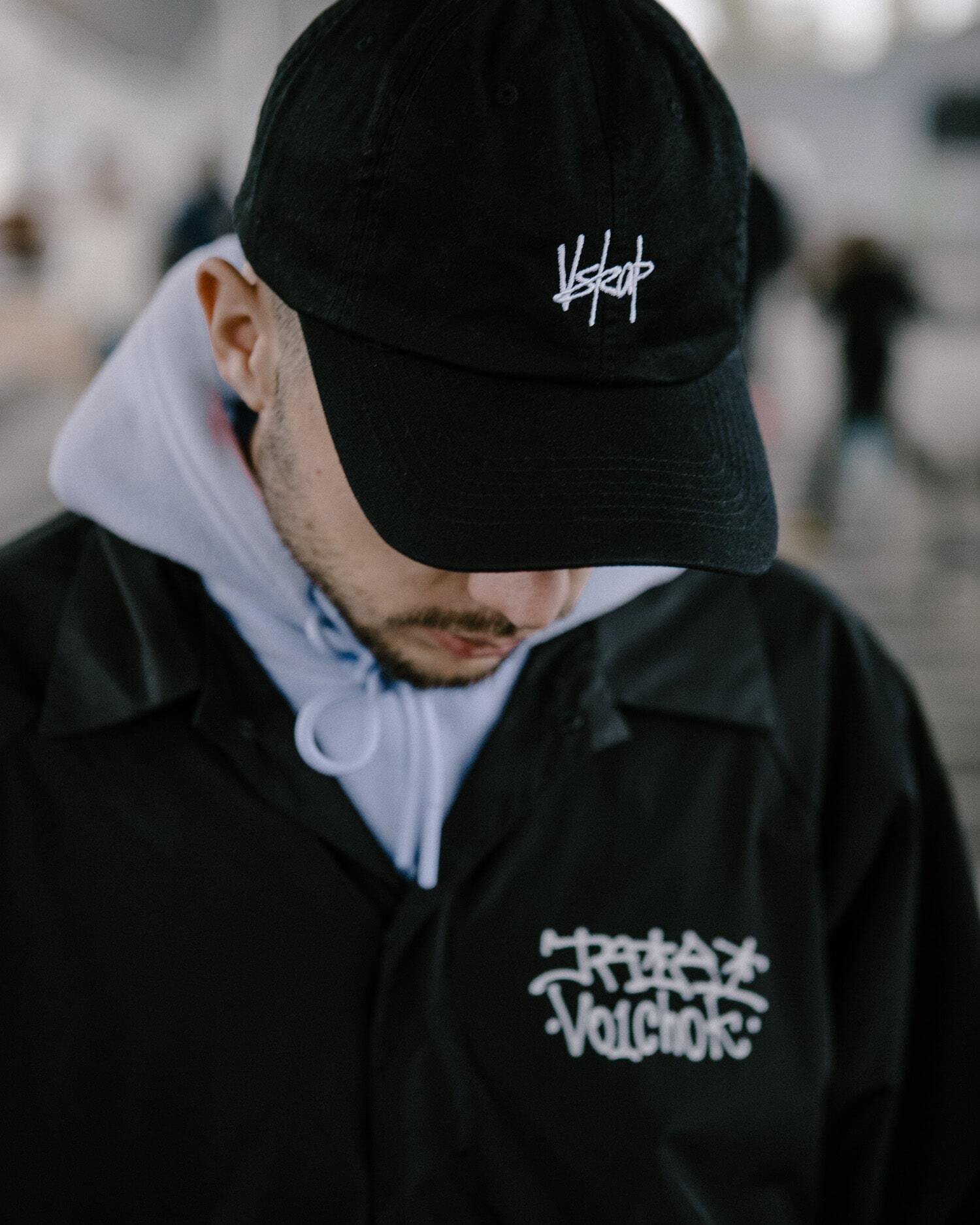 Кепка "VSRAP" black / white tag