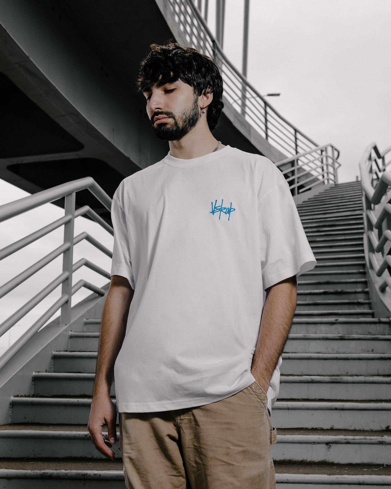 Футболка "VSRAP basic" tag logo / white