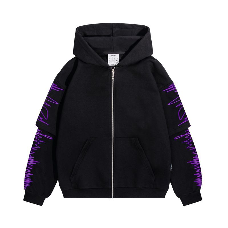 Худи "акустика" purple zip