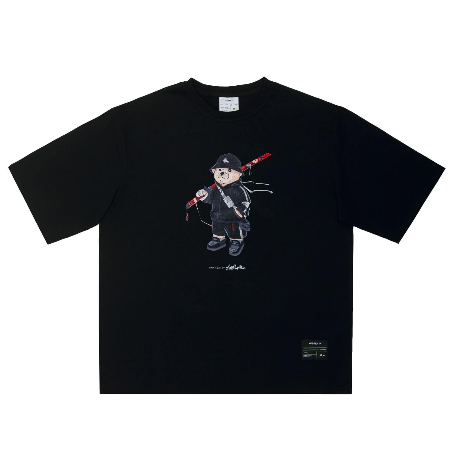 Футболка "Samurai Bear" black