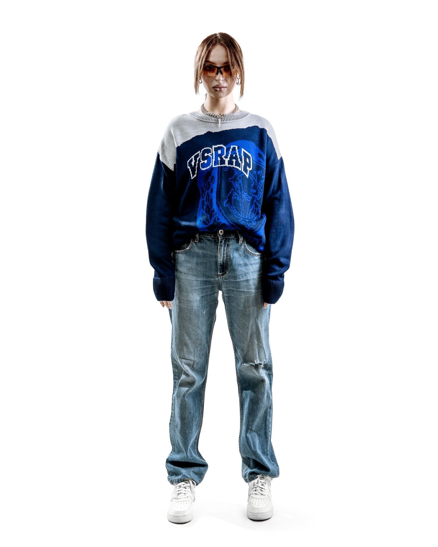 Свитер "University" dark blue