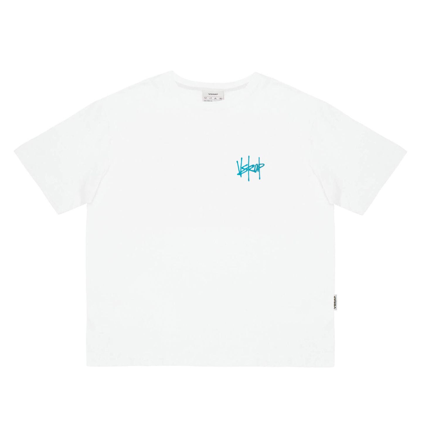 Футболка "VSRAP basic" tag logo / white