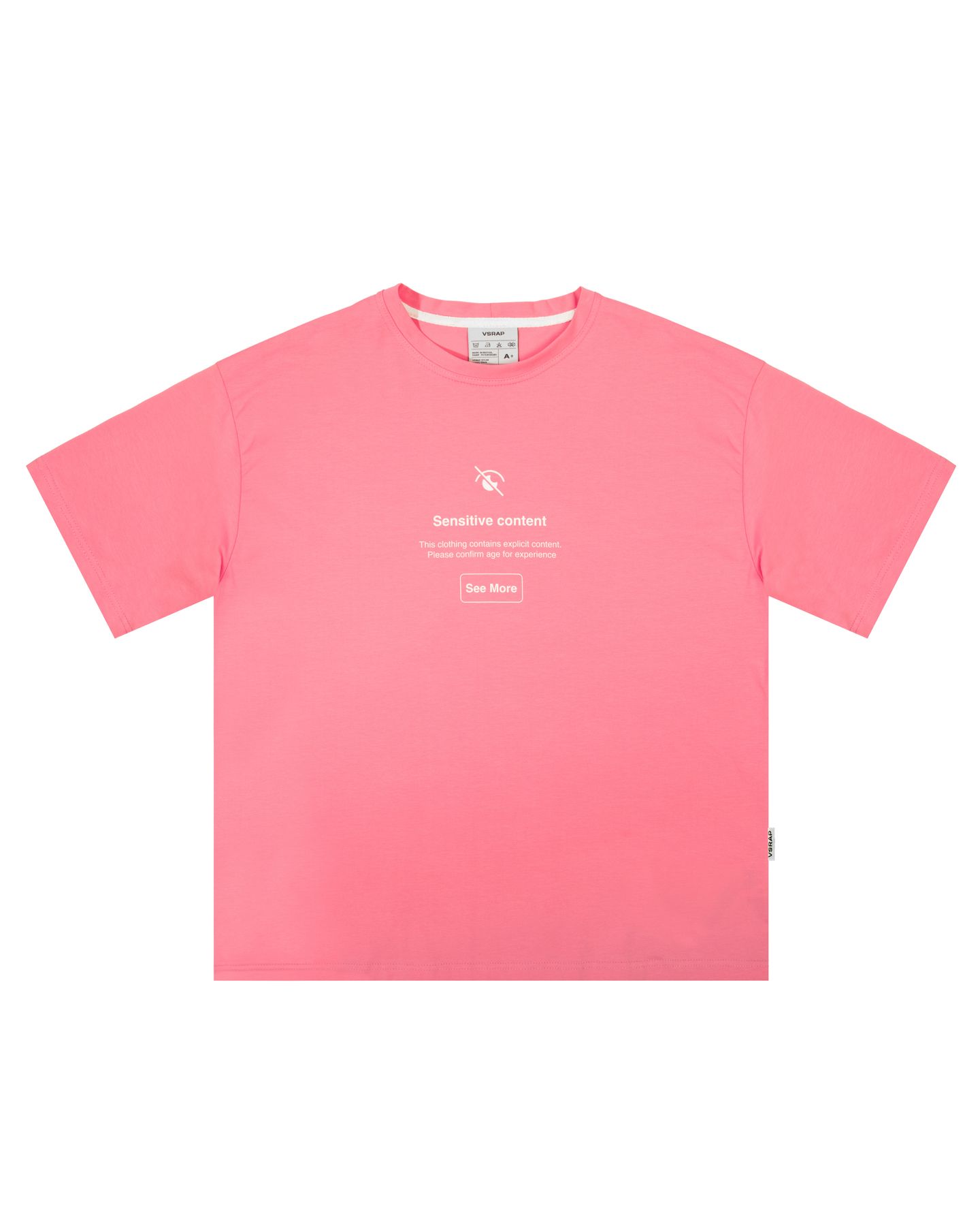 Футболка "Sensitive сontent" pink