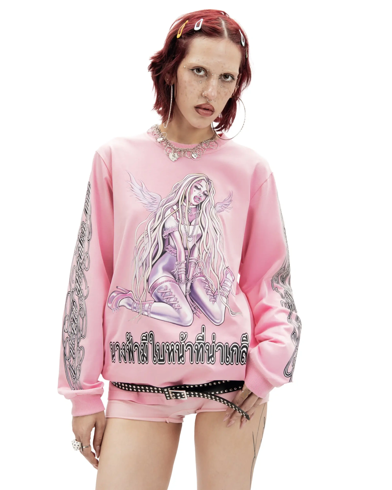 Лонгслив ANGEL pink